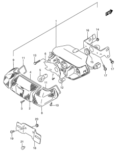 RC50 Задний комбинированный сигнал