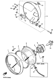 VMAX12 Headlight assy