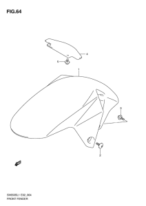 SV650 Переднее крыло