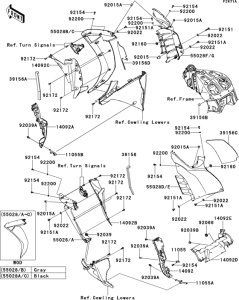 ZG1400 Cowling(center)(cdf)
