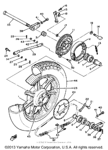 XS650SH Переднее колесо