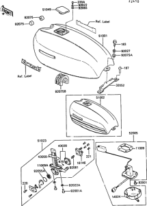 Z550 Топливный бак