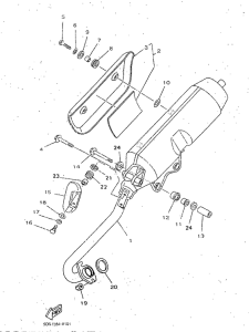 YP125 Выхлопная система