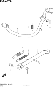 TU250 Подножка