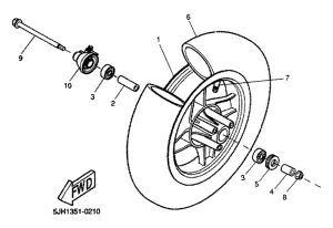 EW50 Переднее колесо