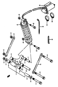 GSX-R1100 Втулки заднего рычага