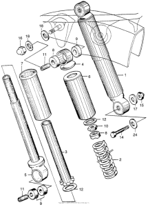 CA110 Задние амортизаторы