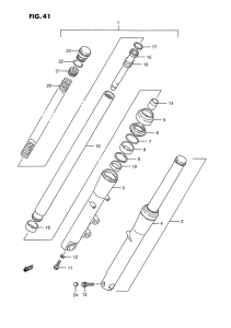 VS1400 Вилка передней оси