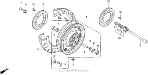 GL1500SE Переднее колесо