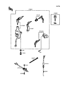 EL250 Замок зажигания