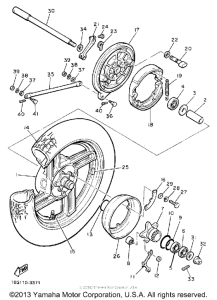 XJ650LK Переднее колесо
