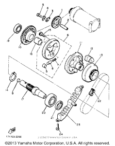 XJ750MK Муфта стартера