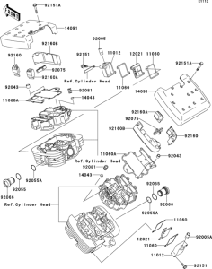  Крышка головки цилиндров
