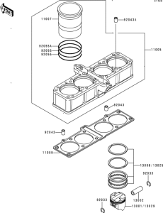ZG1200 Цилиндр и поршни