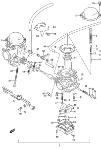 GS500 Carburetor assy