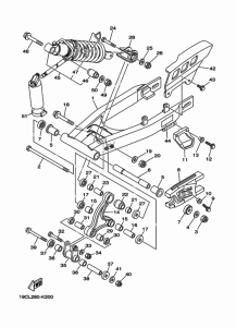 TT-R125LWE Rear arm & suspension