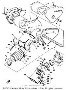 YZ400C Впускная система