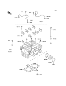 KLE500 Головка цилиндров