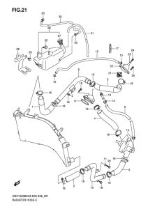 GSX1300BK Радиатор hose