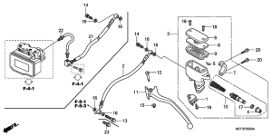 FJS400 Задний тормозной цилиндр