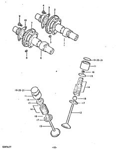 GS450 Распределительный вал-клапаны