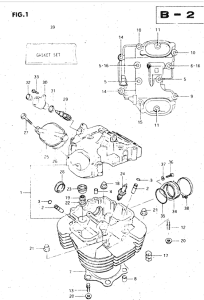 DR500 Головка цилиндров