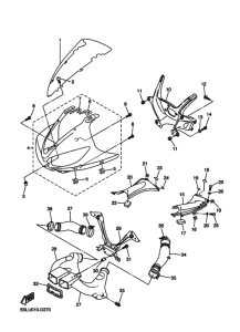 YZF-R6R Капот двигателя и топливо