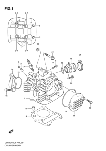 GD110 Головка цилиндров