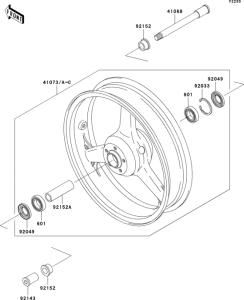 ZX900 Переднее колесо