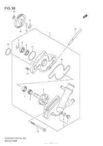 DL650 (ABS) Водяной насос