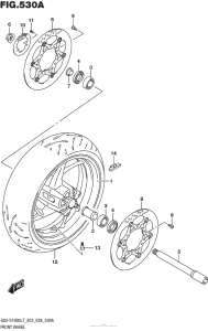 GSX-S1000 (ABS) Переднее колесо