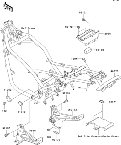ER500 Рама ,крепежные детали