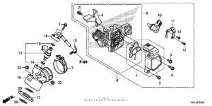 NCH50 Throttle body + fuel injector