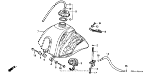 XR80R Fuel tank 95-97