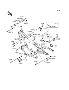 BN125 Рама ,крепежные детали