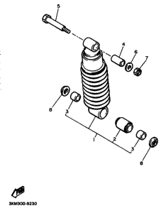 FJ600 FJ600A Задняя подвеска