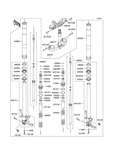 ZX600 Вилка передней оси