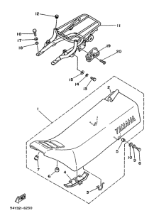 DT50MX Сидение