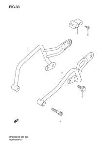 DR650 Задняя часть рукоятки