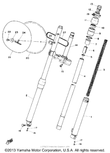 MX100A Передняя вилка