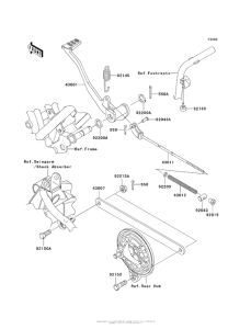 AX125 Brake Pedal (Aaf)