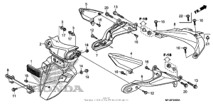 CBR600RR (ABS) Задний бампер