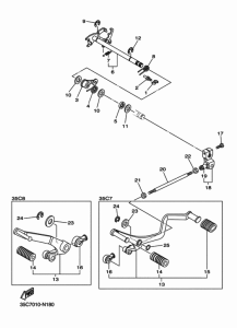XVS400 シフトシヤフト
