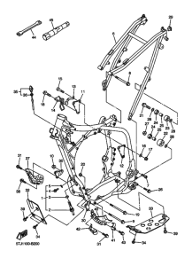 WR450F Frame comp