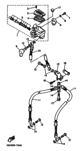 FZR1000 Передний тормозной цилиндр
