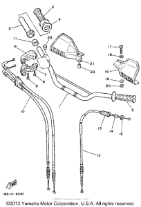 TT350S Руль -тросы