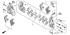 CB1300 Передний суппорт