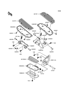 VN1500 Подножки