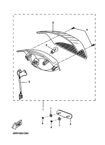 CW50 Taillight unit ass`y