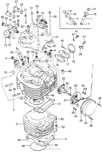 XL175 Цилиндр и головка цилиндра